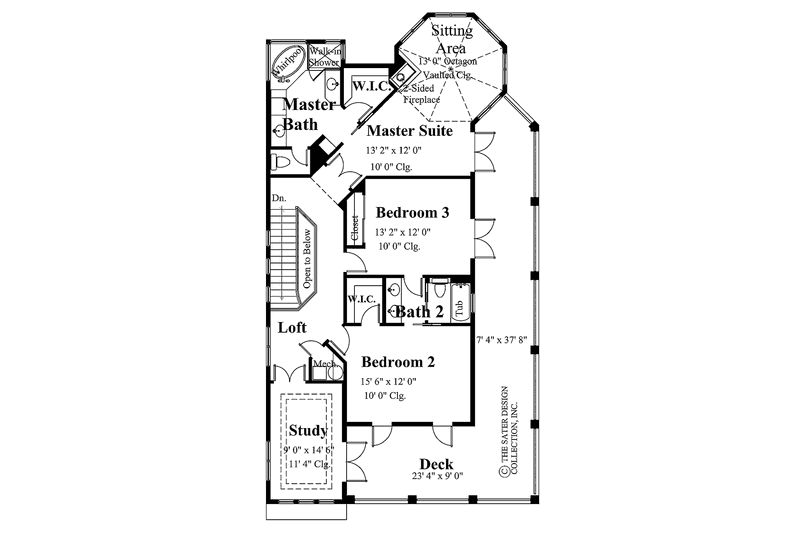 Home Plan - Floor Plan - Upper Floor for Country House Plan #930-141 - 3 bed, 2.5 bath