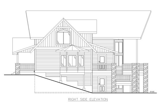 Exterior - Other Elevation 1 for Craftsman House Plan #117-1015 - 3 bed, 2.5 bath