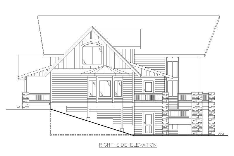House Plan Design - Exterior - Other Elevation 1 for Craftsman House Plan #117-1015 - 3 bed, 2.5 bath