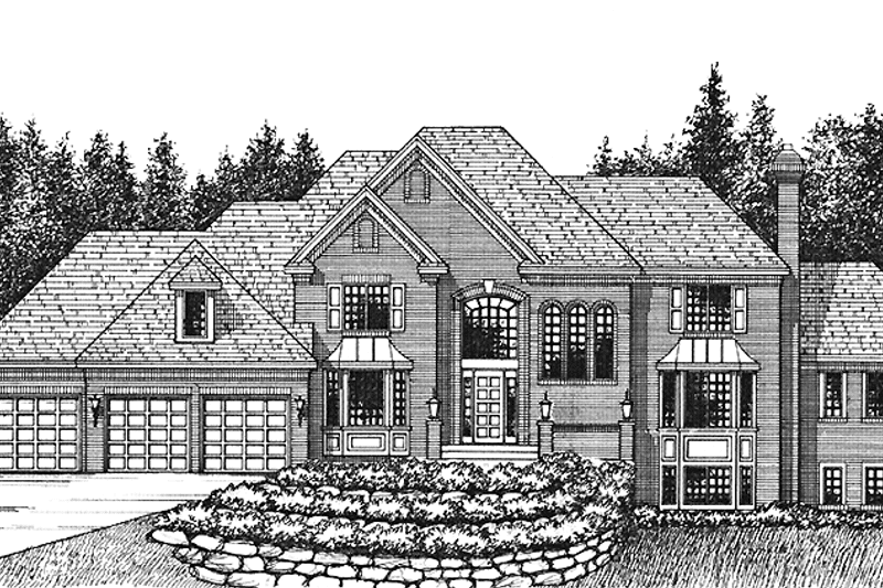 Home Plan - Exterior - Front Elevation 3 for Traditional House Plan #51-790 - 4 bed, 3 bath