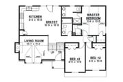 Traditional Style House Plan - 3 Beds 2 Baths 1840 Sq/Ft Plan #67-658 