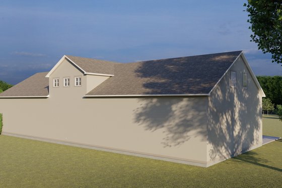 Exterior - Rear Elevation 1 for Barndominium House Plan #1060-83 - 3 bed, 3 bath