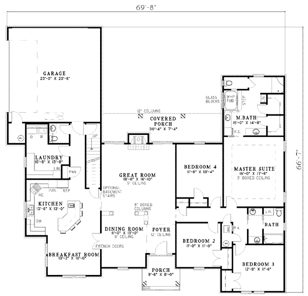 European Floor Plan - Main Floor Plan #17-581