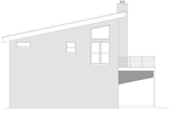 Exterior - Other Elevation for Modern House Plan #932-626 - 3 bed, 2 bath