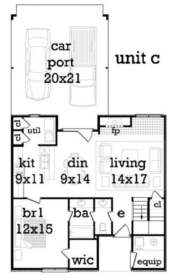 House Design - Traditional Floor Plan - Main Floor Plan #45-452