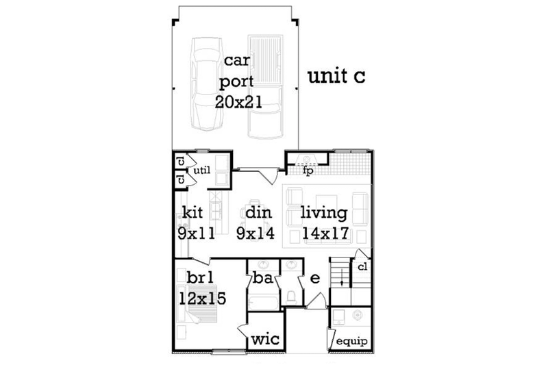 Home Plan - Floor Plan - Main Floor 2 for Traditional House Plan #45-452 - 6 bed, 6 bath