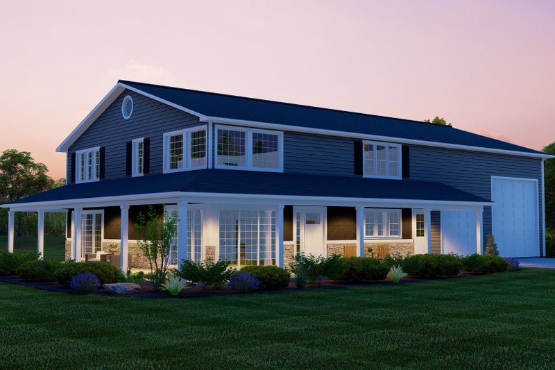 Architectural House Design - Exterior - Other Elevation 2 for Barndominium House Plan #1064-213 - 3 bed, 2.5 bath