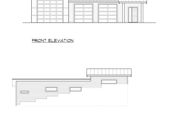 Exterior - Other Elevation 1 for Traditional House Plan #1066-99, 1 bath