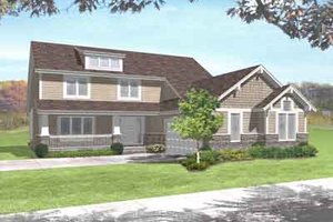 Craftsman Exterior - Front Elevation Plan #50-284
