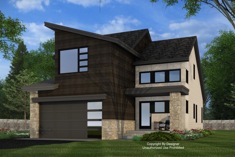 House Plan Design - Modern Exterior - Front Elevation Plan #51-1512