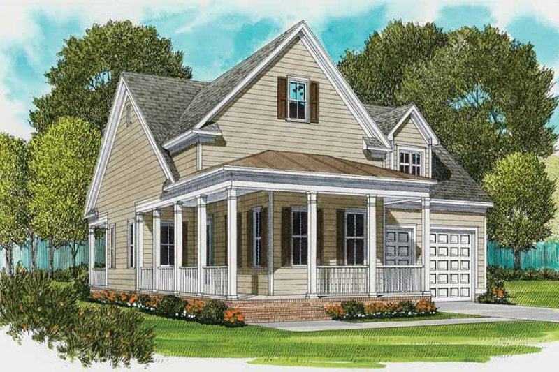 Home Plan - Country Exterior - Front Elevation Plan #413-893