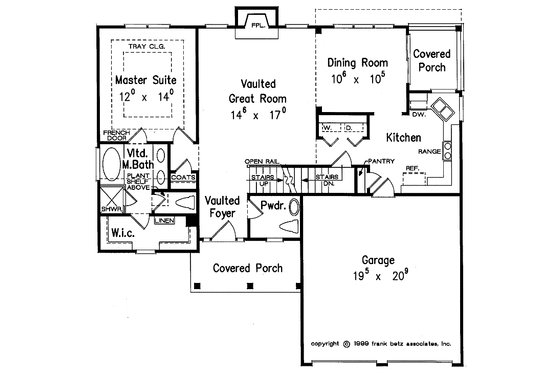 Floor Plan - Main Floor for Country House Plan #927-548 - 3 bed, 2.5 bath