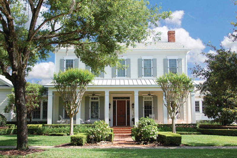 House Design - Exterior - Front Elevation 3 for Colonial House Plan #1058-9 - 5 bed, 3.5 bath