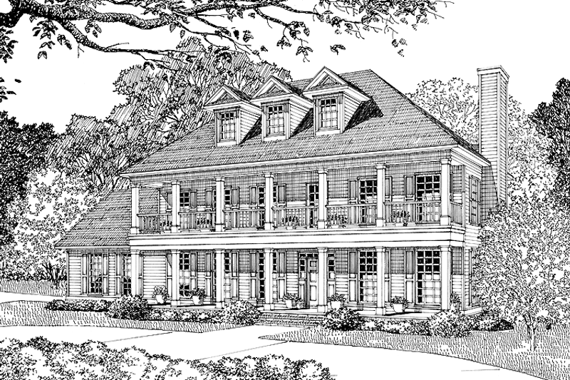 Dream House Plan - Classical Exterior - Front Elevation Plan #17-2700