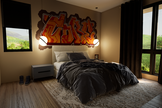 Interior - Bedroom for Prairie House Plan #48-1069 - 4 bed, 3.5 bath