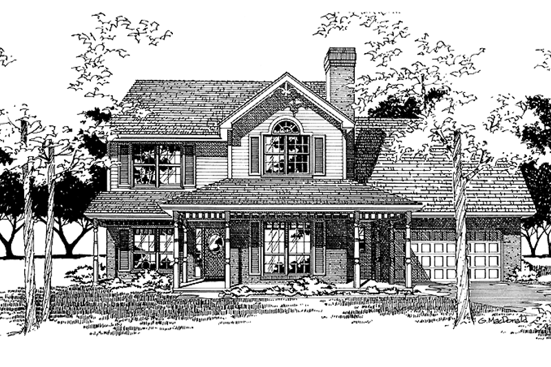 Home Plan - Victorian Exterior - Front Elevation Plan #310-1117