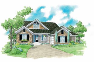 House Plan Design - Exterior - Front Elevation for Country House Plan #930-234 - 3 bed, 2 bath