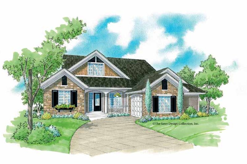Home Plan - Country Exterior - Front Elevation Plan #930-234