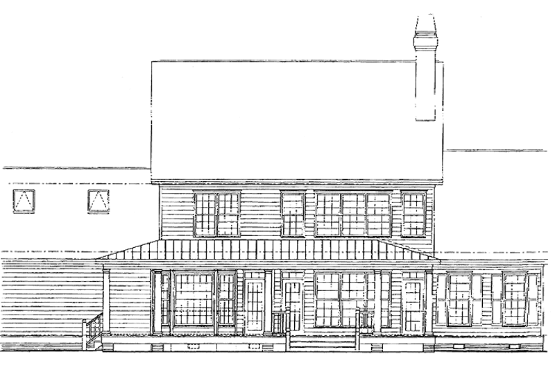 Dream House Plan - Exterior - Rear Elevation 3 for Country House Plan #929-378 - 3 bed, 2.5 bath