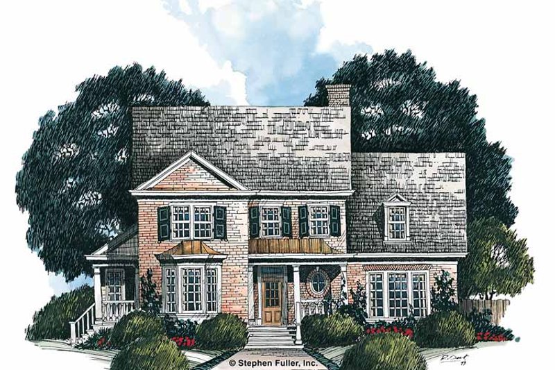 Home Plan - Colonial Exterior - Front Elevation Plan #429-170