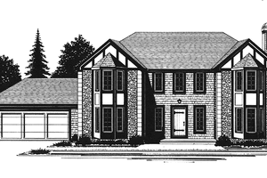 Home Plan - European Exterior - Front Elevation Plan #1001-151