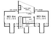 Country Style House Plan - 3 Beds 2.5 Baths 1622 Sq/Ft Plan #929-216 