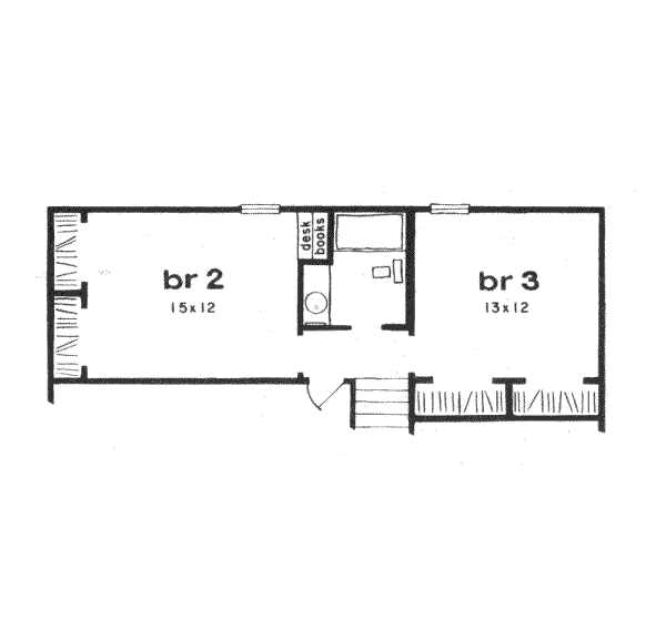 Bungalow Floor Plan - Upper Floor Plan #36-282
