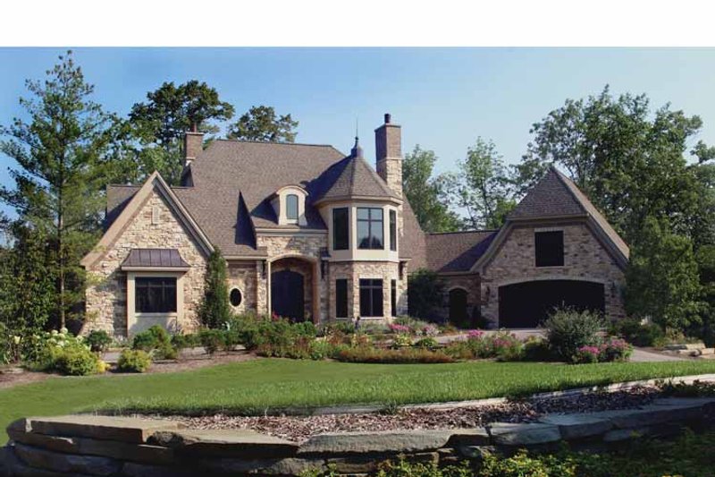 Home Plan - Exterior - Front Elevation 5 for Tudor House Plan #928-61 - 3 bed, 3 bath