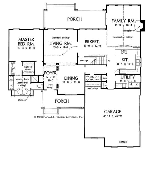 Home Plan - Traditional Floor Plan - Main Floor Plan #929-258
