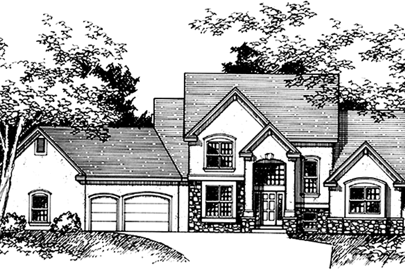 Dream House Plan - Country Exterior - Front Elevation Plan #51-837