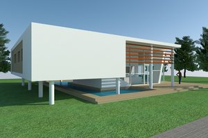 Modern Exterior - Other Elevation Plan #473-2