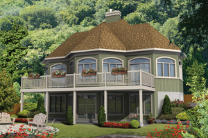 Country Exterior - Front Elevation Plan #25-4740