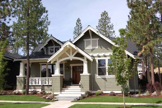 Craftsman style, Bungalow design, elevation
