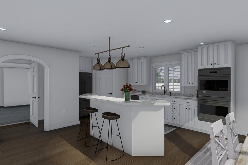 Dream House Plan - Interior - Kitchen 1 for Ranch House Plan #1060-13 - 6 bed, 3 bath