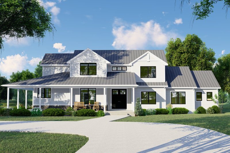 Home Plan - Country Exterior - Front Elevation Plan #1064-348