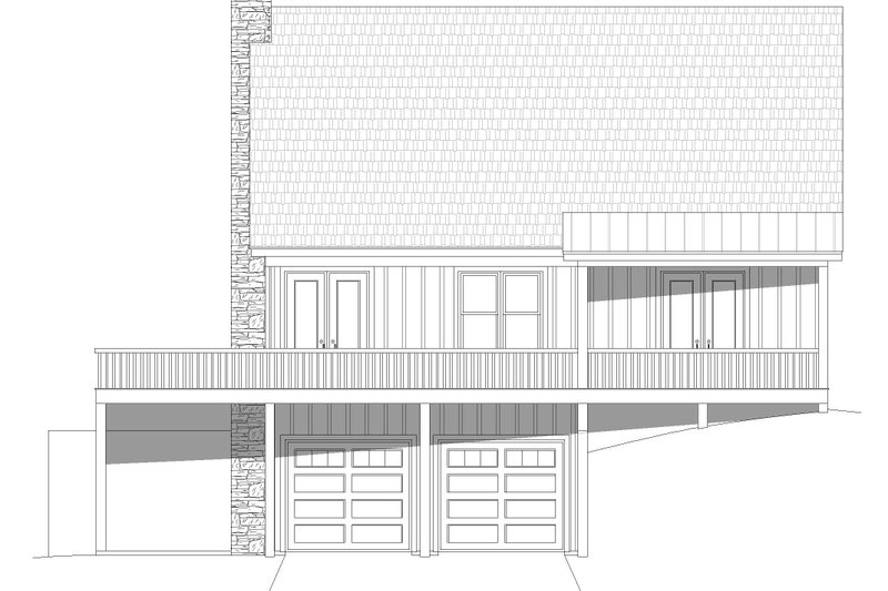 House Design - Exterior - Other Elevation 1 for Contemporary House Plan #932-558 - 2 bed, 2.5 bath