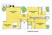 Ranch Style House Plan - 2 Beds 2 Baths 2360 Sq/Ft Plan #544-2 
