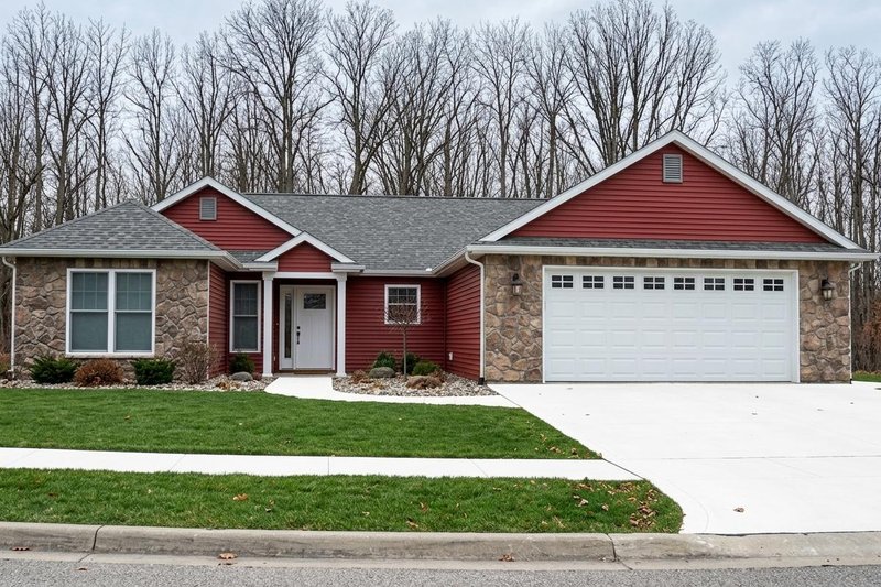 Home Plan - Exterior - Front Elevation 2 for Ranch House Plan #1064-6 - 3 bed, 2 bath