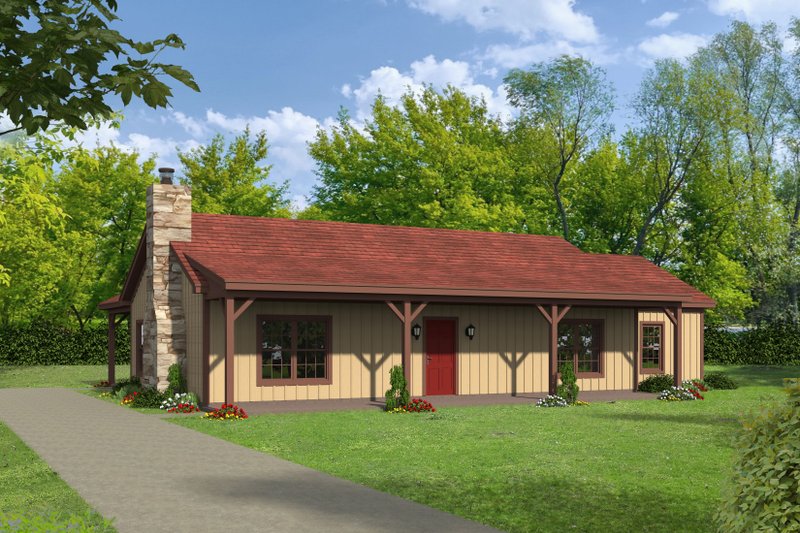 Dream House Plan - Country Exterior - Front Elevation Plan #932-76