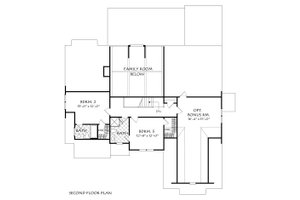 Floor Plan - Upper Floor for Traditional House Plan #927-985 - 4 bed, 4.5 bath
