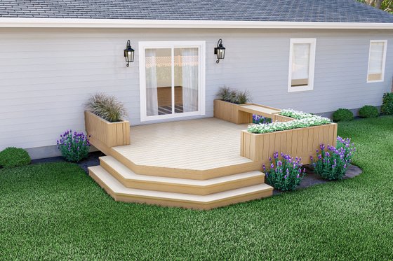 Exterior - Other Elevation for Traditional House Plan #455-490, 0 bath
