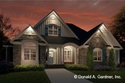 Craftsman Style House Plan - 3 Beds 2.5 Baths 2233 Sq/Ft Plan #929-948 Exterior 