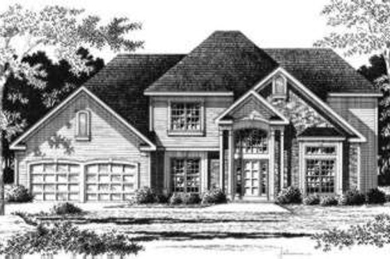 Exterior - Front Elevation for Traditional House Plan #328-125 - 3 bed, 2.5 bath