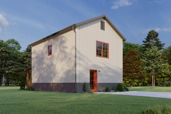 Exterior - Other Elevation 2 for Barndominium House Plan #1092-18 - 1 bed, 1.5 bath