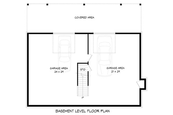 Floor Plan - Lower Floor for Country House Plan #932-351 - 3 bed, 3.5 bath