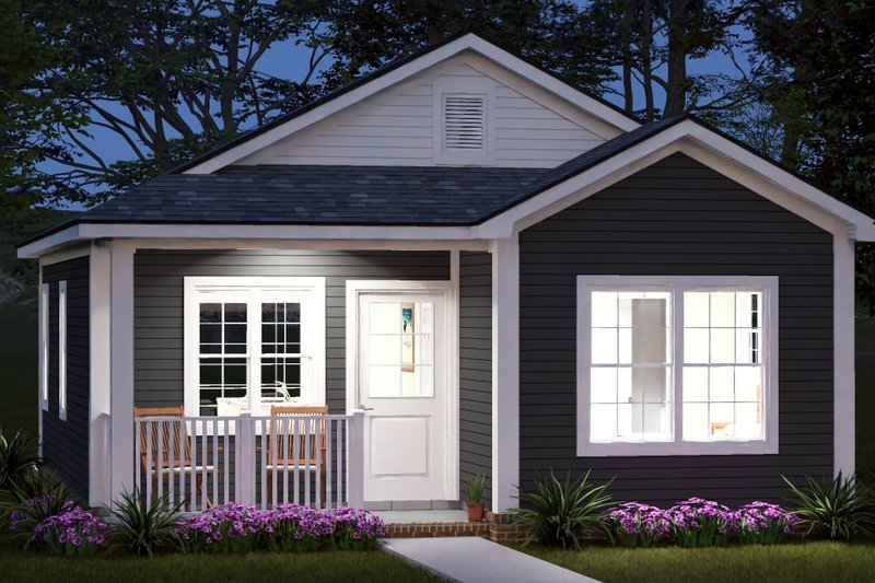 Home Plan - Exterior - Other Elevation 3 for Cottage House Plan #513-2480 - 2 bed, 2 bath