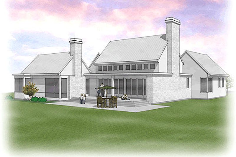 Architectural House Design - Exterior - Rear Elevation 1 for Modern House Plan #48-478 - 3 bed, 2.5 bath