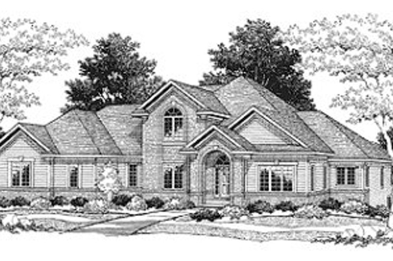 Dream House Plan - Traditional Exterior - Front Elevation Plan #70-443