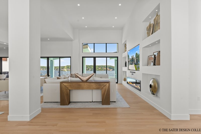 Architectural House Design - Interior - Family Room 1 for Contemporary House Plan #930-546 - 3 bed, 3.5 bath