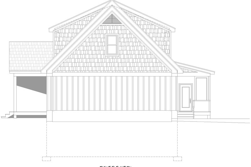 Architectural House Design - Exterior - Other Elevation 4 for Country House Plan #932-1387 - 4 bed, 3.5 bath